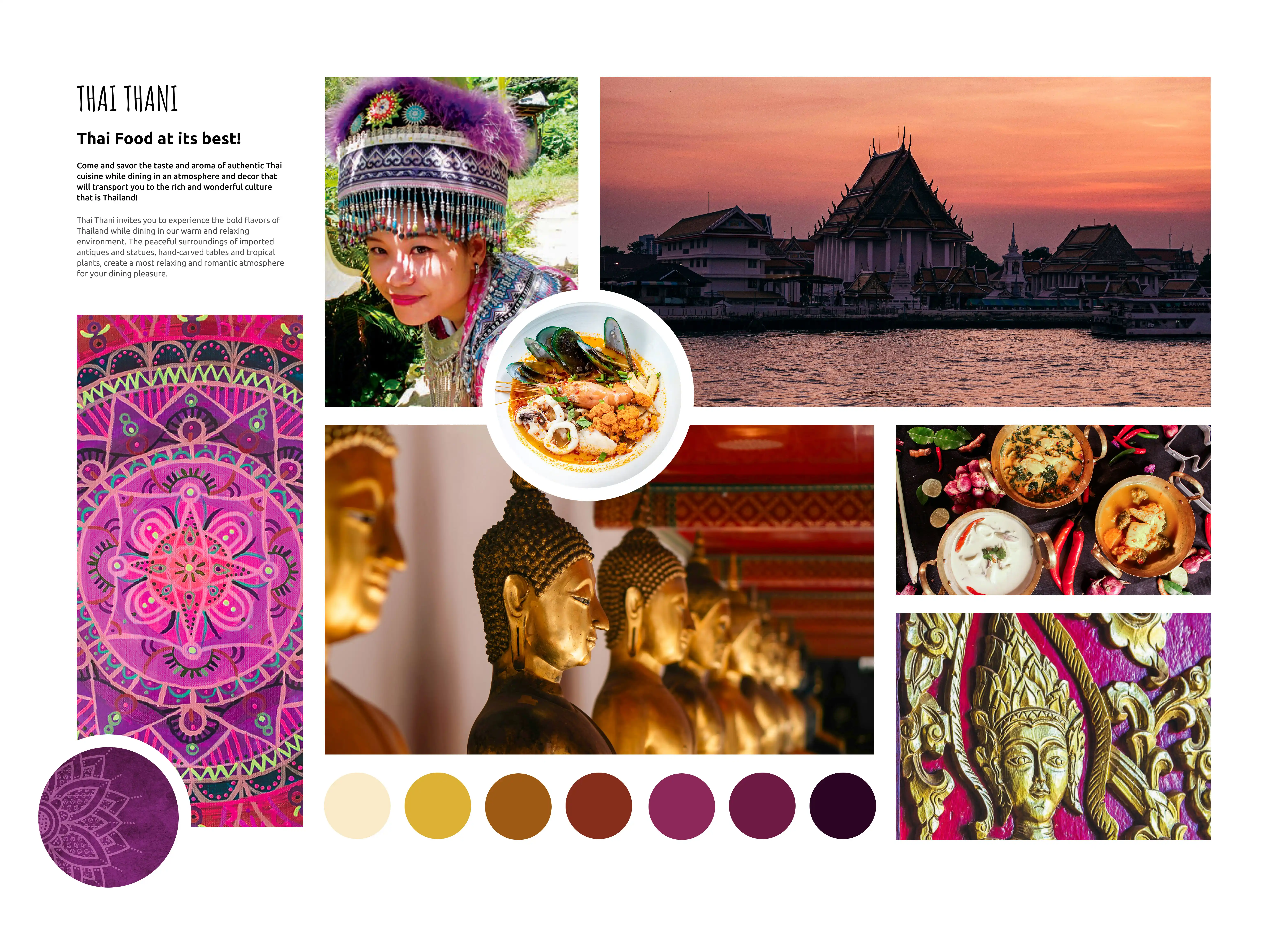 Thai Thani Restaurant Mood Board